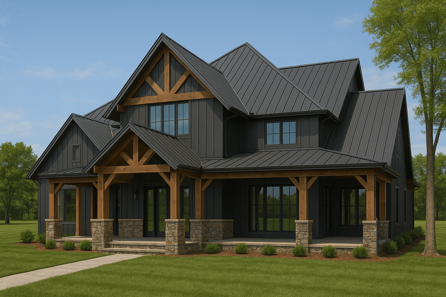 AI-generated dream home concept - Front View